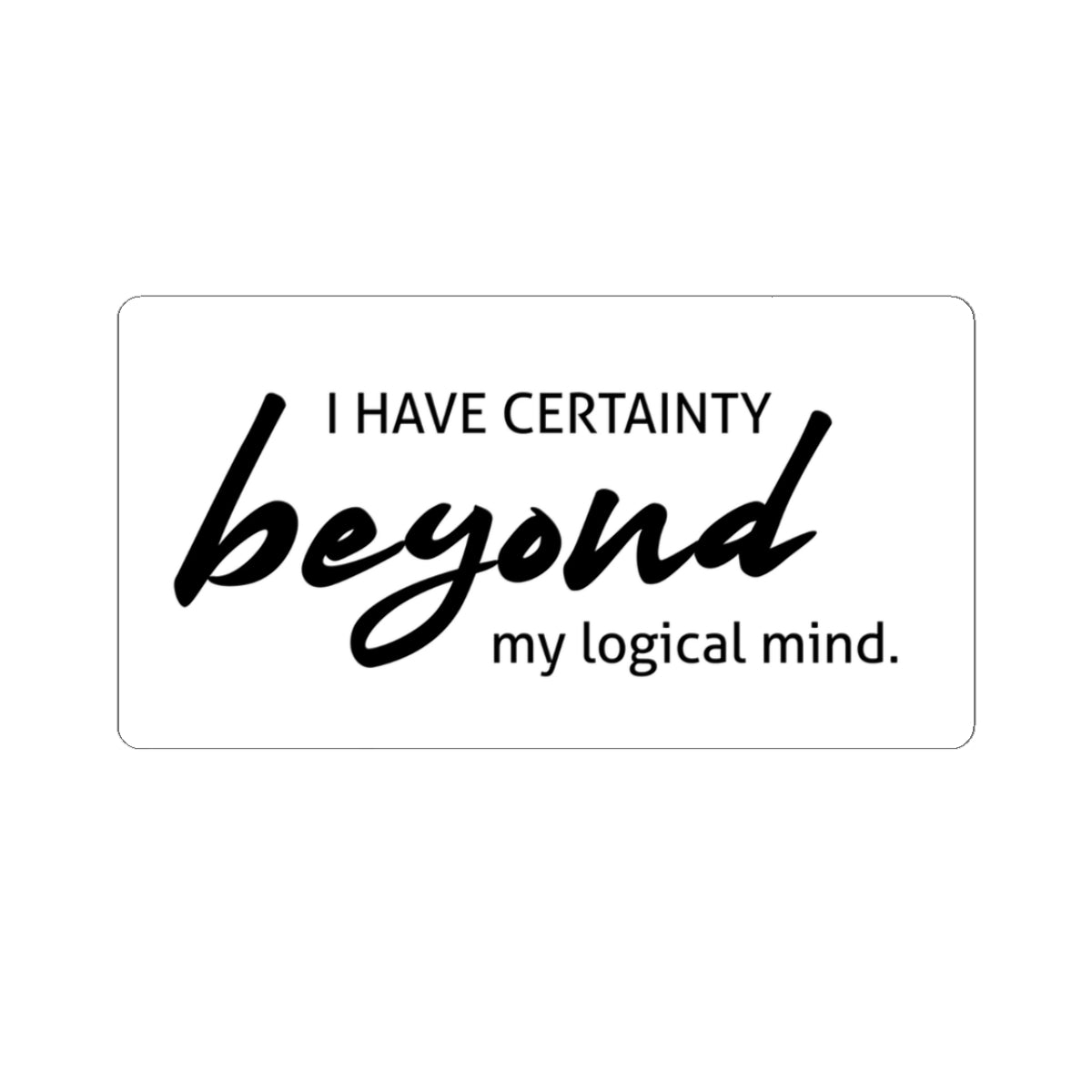 Certainty